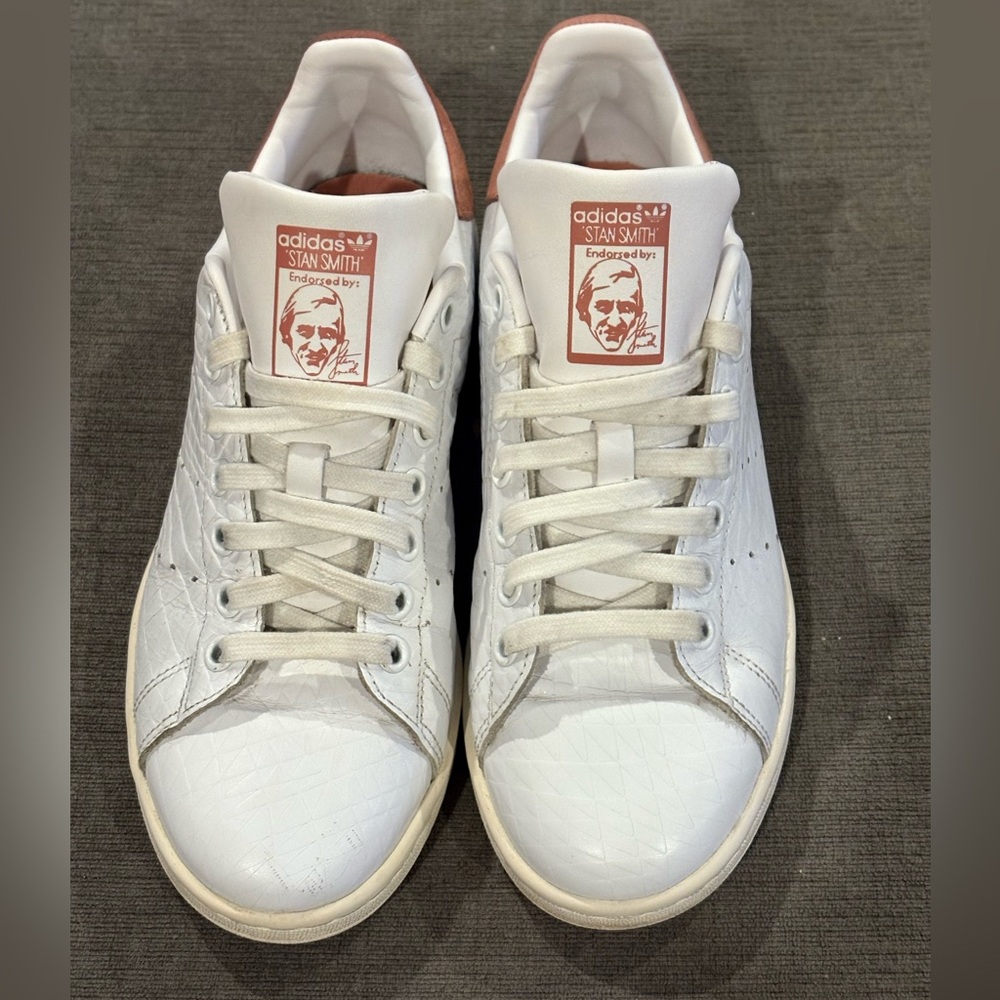 Adidas White Leather Sneakers Stan Smith Design